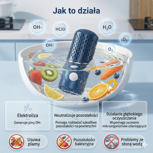 System oczyszczania żywności UV